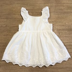 Baby Gap White Eyelet Dress 18-24 Months